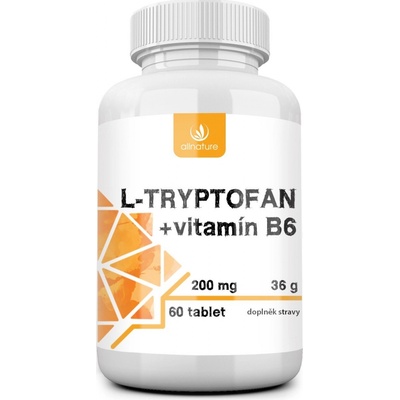 Allnature L-tryptofan 200 mg/2,5 mg Vitamín B6 60 tabliet