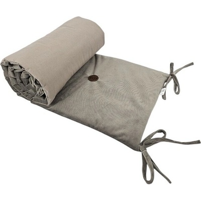 eKoala EKO Mantinel do postieľky bavlnený Velvet Dark Beige