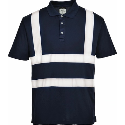 Portwest F477 IONA Polokošeľa s reflexnými pruhmi navy XL