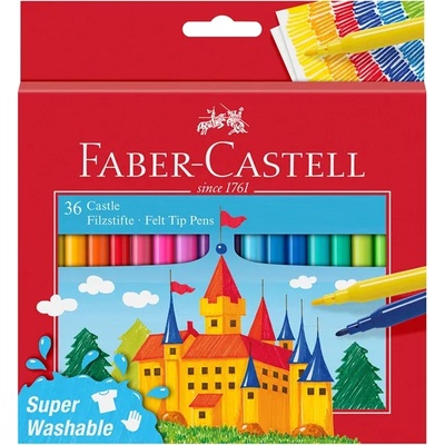 Faber-Castell Флумастери Замък, 36 цвята (O1010180026)
