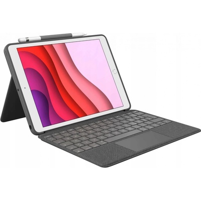 Logitech ochranný kryt s klávesnicí Combo Touch pro Apple iPad 2022 10. generace, mezinárodní US 920-011382 šedá