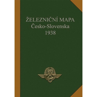 Železniční mapa Československa 1938