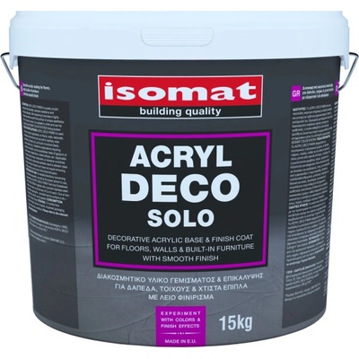 ISOMAT ACRYL DECO SOLO - Dekoratívny, akrylový náter na podlahu a steny Farba: Biela, Hmotnosť: 15 kg