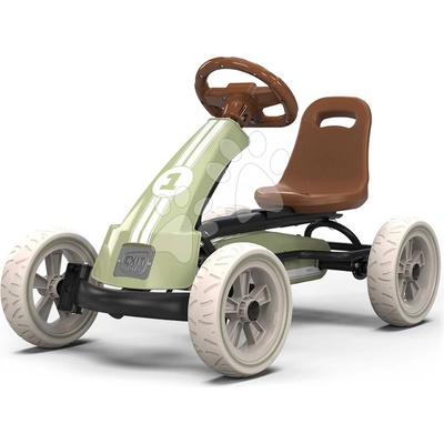 Go-Kart Motokára na šliapanie Foxy Retro Green Exit Toys s EVA kolesami