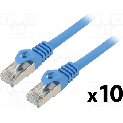Lanberg PCF6-20CC-0100-B Patch F/UTP Kat. 6 RJ45 vidlice z obou stran lanko CCA