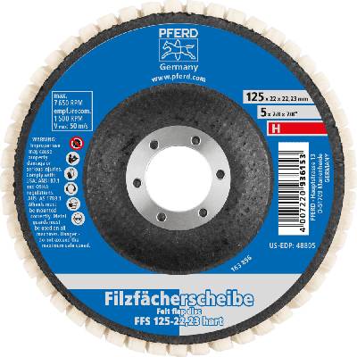 Pferd plstený lamelový kotúč 125 x 22,23 mm 44371125