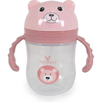 Cangaroo Чаша със сламка 240ml Berry розов C0586