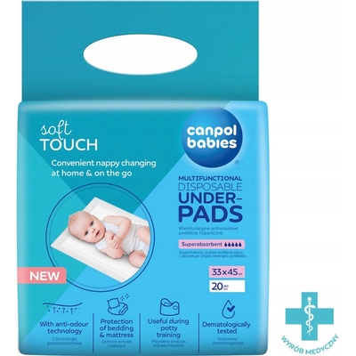 Canpol babies Multifunkční hygienické podložky 33x45cm 20ks – Zboží Mobilmania