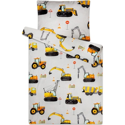 Svitap Vrátane ľanového mikroflanelu Bagr 140x200 70x90