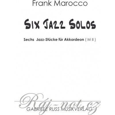 SIX JAZZ SOLOS by Frank Marocco / Šesť jazzových skladieb pre akordeón