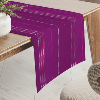 Biante bavlna behúň Olivia OL-002 Pásiky na fialovom 20x140cm