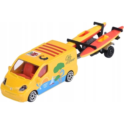 MAJORETTE FRENCH TOUCH RENAULT TRAFIC + PRÍVES S KAJAKMI 1:64