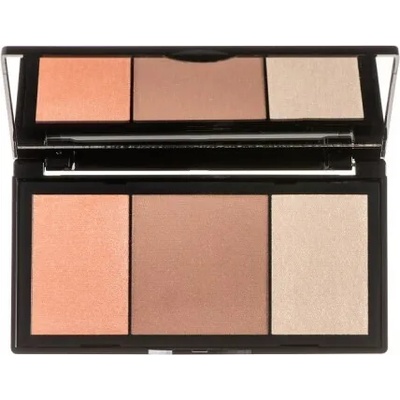 KORRES Бронзираща палитра Бронзант Хайлайтър Руж, Korres Island Bronze Palette Sun-Kissed Look Sunset Peach 10gr