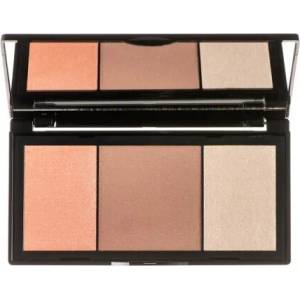 KORRES Бронзираща палитра Бронзант Хайлайтър Руж, Korres Island Bronze Palette Sun-Kissed Look Sunset Peach 10gr
