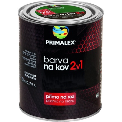 PRIMALEX 2v1 syntetická antikorózna farba na kov 0,75L Modrá