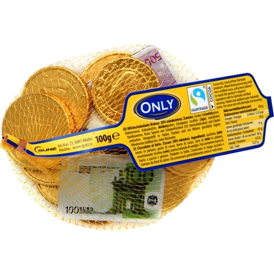Only Euro mince a bankovky čokoládové 100 g