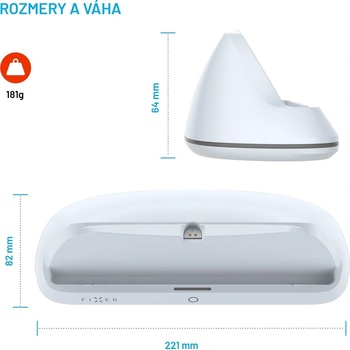 FIXED Nabíjecí stanice pro Playstation Portal FIXPS5-CDPP-WH