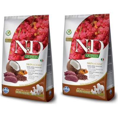 N&D Quinoa Adult Medium & Maxi Skin & Coat Venison 2 x 7 kg