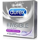 Kondomy, prezervativy Durex Invisible Extra Lubricated 3 ks