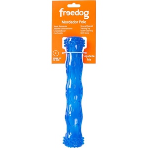Freedog Pole Chew With Squeaker Blue - Забавна играчка за кучета за дъвчене, 17, 8 см. - синя