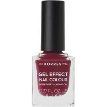 KORRES Лак с гел ефект с бадемово масло , Korres Gel Effect Nail Colour ? ? 74 Berry Addict 11ml