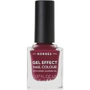 KORRES Лак с гел ефект с бадемово масло , Korres Gel Effect Nail Colour ? ? 74 Berry Addict 11ml