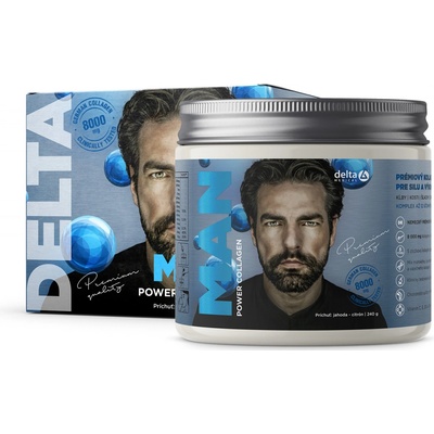 DELTA COLLAGEN Man Power Collagen 8000 mg jahoda-citrón 240 g
