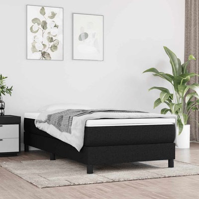 vidaXL Матрак покет пружини, за деца, средна твърдост, черен, 80x160 см, текстил (4016537)