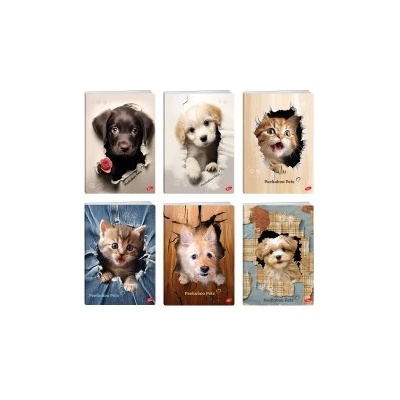 Elisa Тетрадка с телчета Peekaboo Pets А5 60л редове