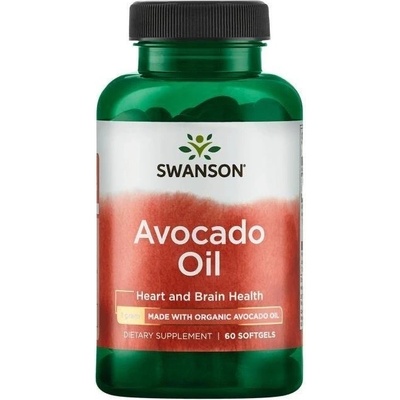 Swanson Avokádový Olej 1000 mg 60 kapslí