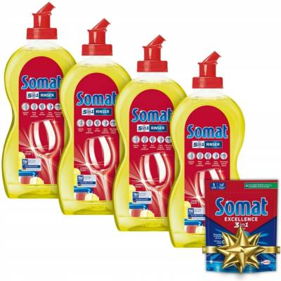 Somat Leštidlo do myčky Lemon 4 x 500 ml +