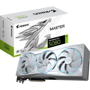 GIGABYTE GeForce RTX 5080 AORUS MASTER ICE 16GB GDDR7 256bit (N5080AORUSM-ICE-16GD) Видео карти