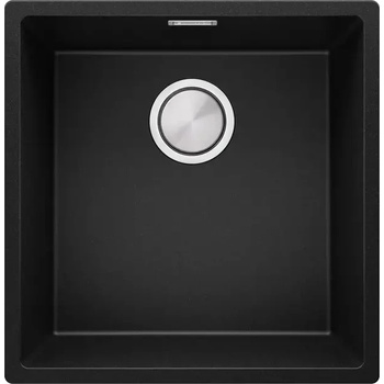 Image 1 of Твоят Стил Черна кухненска гранитна мивка Лондон 50 Слим 460 x 470 мм
