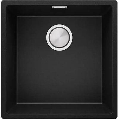 Твоят Стил Черна кухненска гранитна мивка Лондон 50 Слим 460 x 470 мм