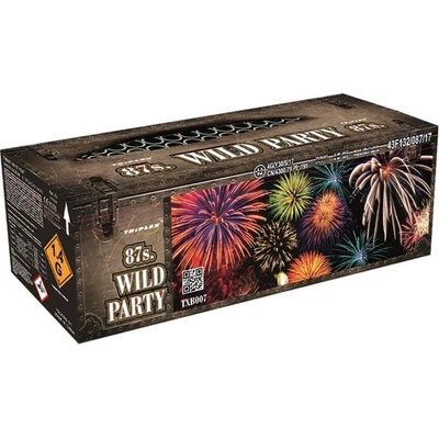 Triplex Ohňostroj WILD PARTY 87-ranná sada ohňostroje pro vlastní odpálení TXB007