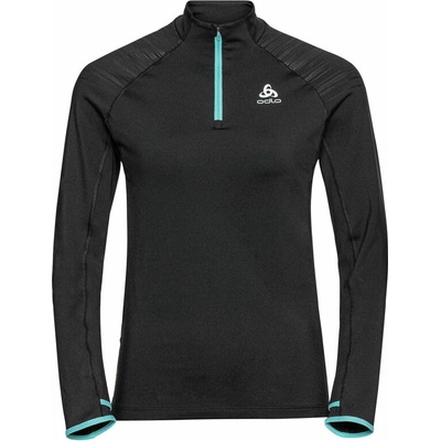 Odlo W Mid Layer 1/2 Zip AXALP Ceramiwarm čierna biela svetlo modrá