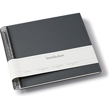 Semikolon Uni Economy албум за снимки, среден, тъмносив с бели страници (370000)