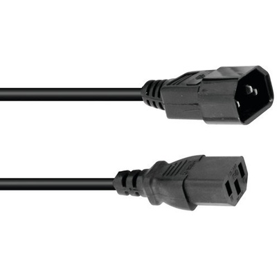 IEC predlžovací kábel, 0,6m, 3x0,75mm