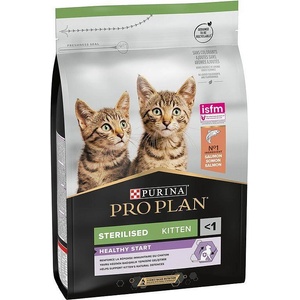 Purina Pro Plan Sterilised Kitten - суха храна за подрасващи кастрирани котенца до 1 година със сьомга - 1.5 кг