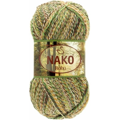 Nako Boho Desen 87719 zeleno žltá