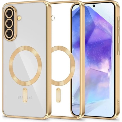 Tech-Protect Калъф Tech-Protect MagFlex MagSafe за Samsung Galaxy A56 5G - прозрачен златен (5906302362240)