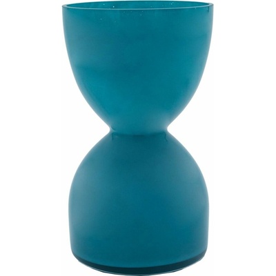 Sandra Rich Sklenená váza Sandglass modrá, ø 13,5 × 23 cm, 19048-23-53