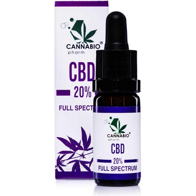 CANNABIOpharm CBD konopný olej 20% FULL SPECTRUM 10 ml