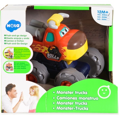 Hola Toys Детска играчка Hola Toys - Чудовищен камион, Бик (110352)