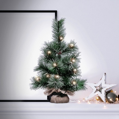 Solight vánoční stromek 45cm 15LED 3x AA IP44 časovač; 1V238 – Zboží Dáma