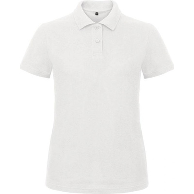 B&C ID.001 /women Dámske piqué polo biela