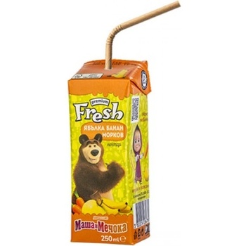 Fresh Нектар ябълка, банан и морков Fresh 250мл