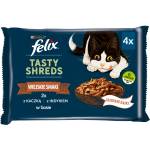 FELIX Вкусни парченца мокра котешка храна с патица и пуйка в сос 4x80g
