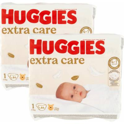 Huggies Extra Care Newborn 1 2-5 kg 84 ks