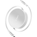 Ttec Кабел ttec - Mini Retractable, 100W, USB-C/USB-C, бял (8694470828275)